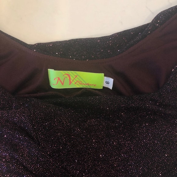 NV Couture | Purple Glitter Gown - Picture 2 of 6